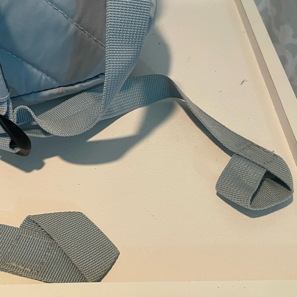 Adidas Light Blue Backpack laptop Unisex 3 stripes - Picture 6 of 16